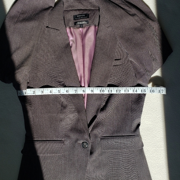RW&CO. Purple Mauve Buttoned Blazer Office Formal Business Casual Blazer - Picture 13 of 17